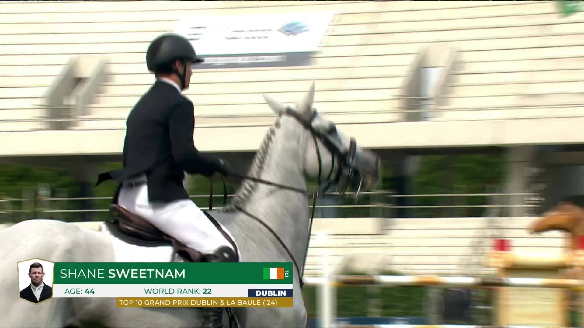 Shane Sweetnam avec James Kann Cruz - Dublin Horse Show 2025 - Manche 1