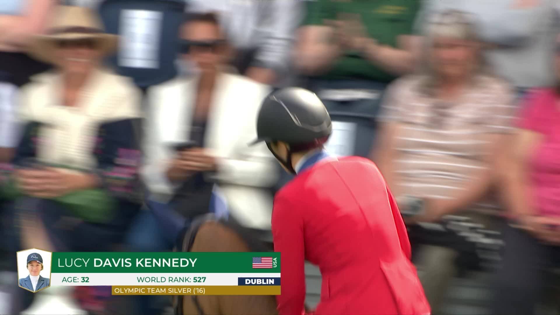 Lucy Davis Kennedy avec Ben 431 - Dublin Horse Show 2025 - Manche 1