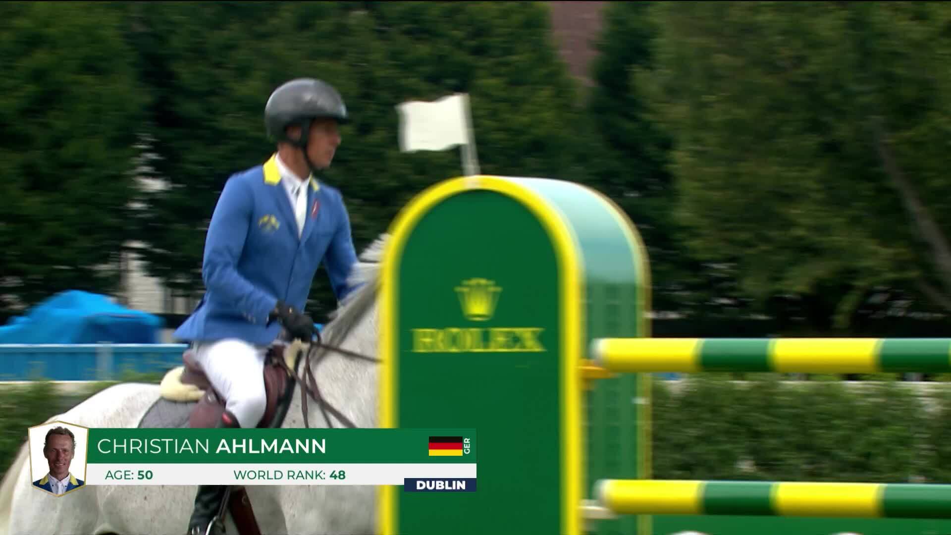 Christian Ahlmann avec Blueberry - Dublin Horse Show 2025 - Manche 1