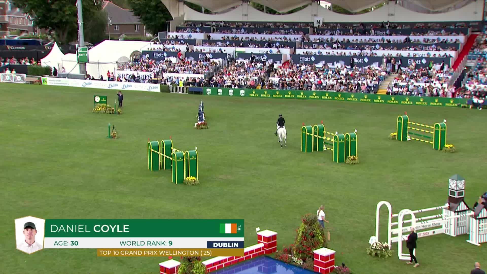 Daniel Coyle avec Incredible - Dublin Horse Show 2025 - Manche 1