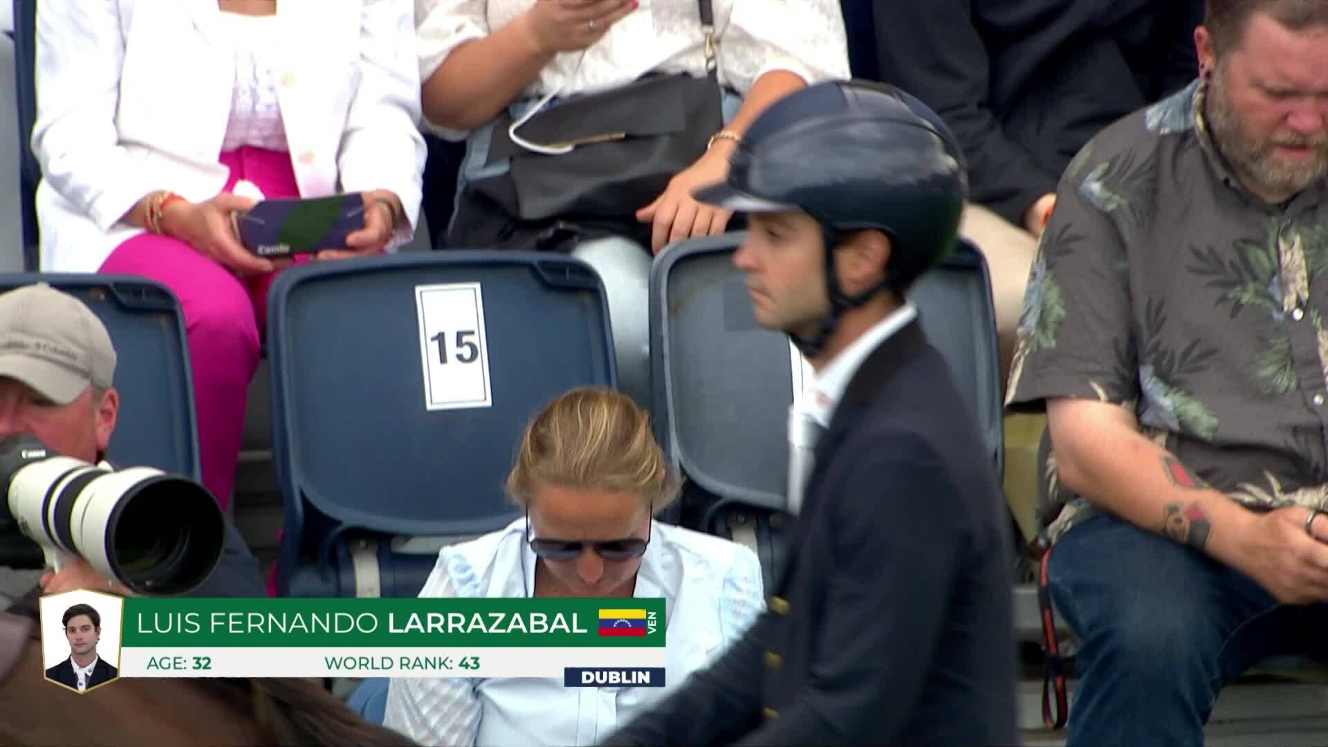 Luis Fernando Larrazabal avec Condara - Dublin Horse Show 2025 - Manche 1