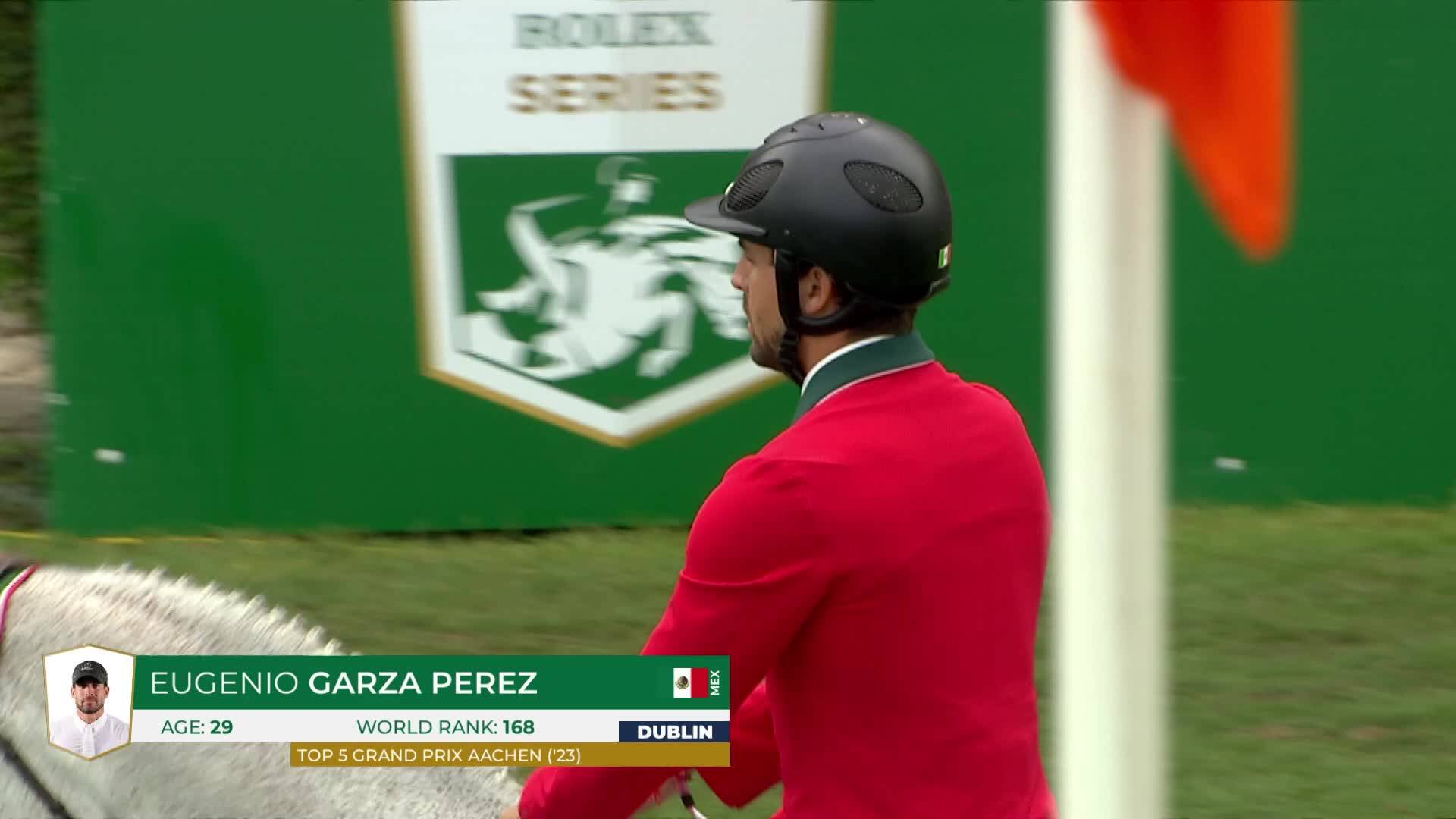 Eugenio Garza Perez avec Contago - Dublin Horse Show 2025 - Manche 1