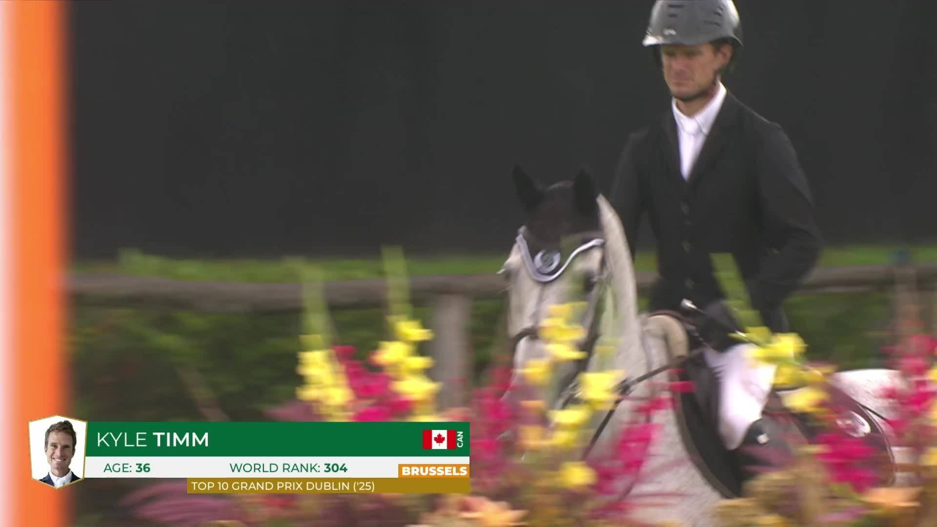 Kyle Timm avec Casino Calvin - CSIO 5* Bruxelles 2025 - Manche 1