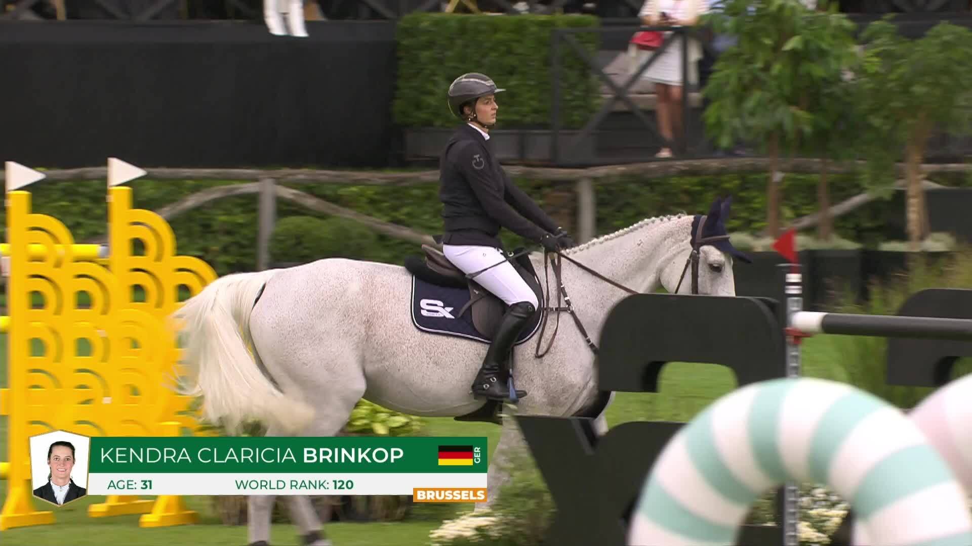 Kendra Claricia Brinkop avec Naf Naf Dmc - CSIO 5* Bruxelles 2025 - Manche 1