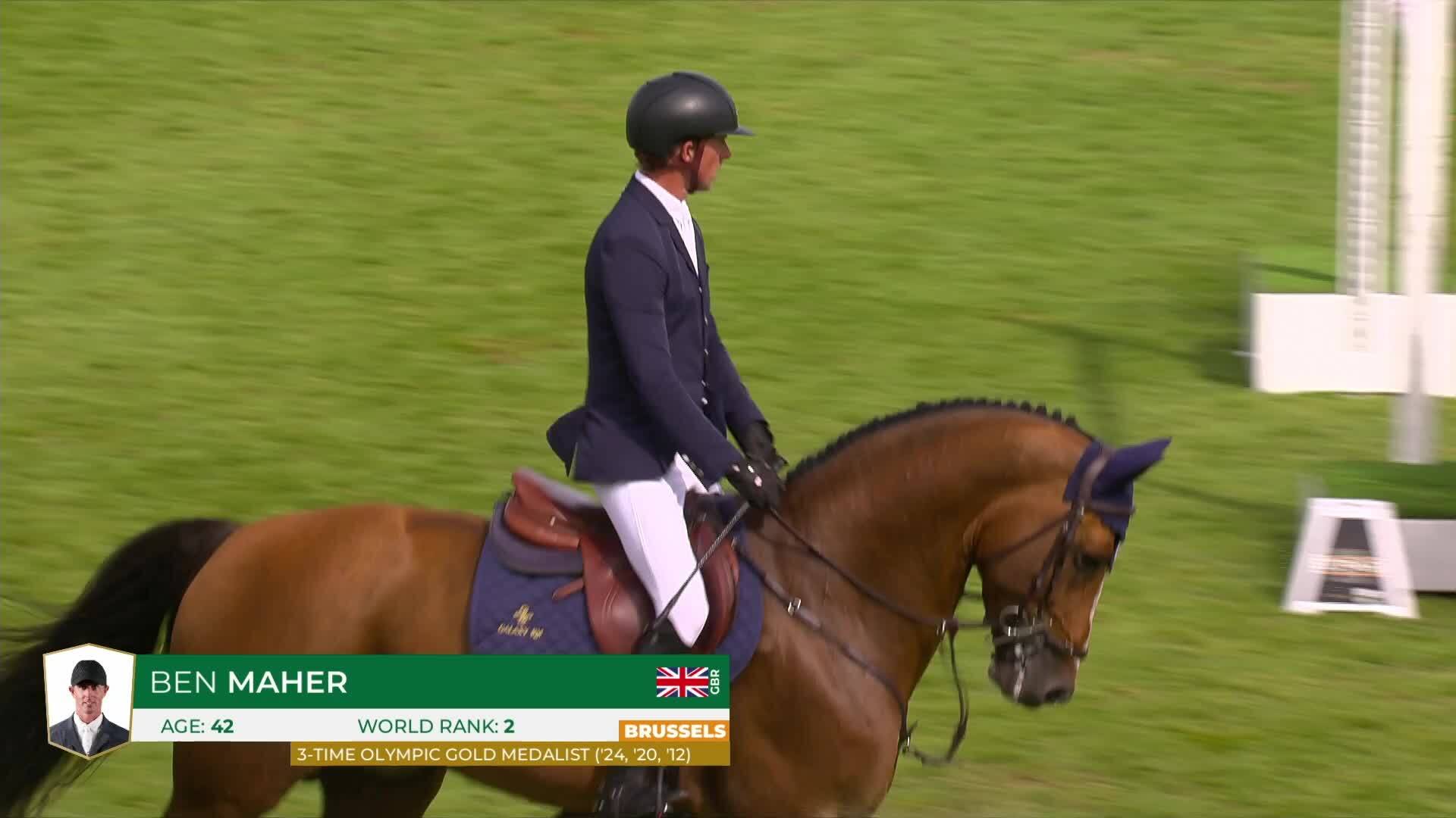 Ben Maher avec Point Break - CSIO 5* Bruxelles 2025 - Manche 1