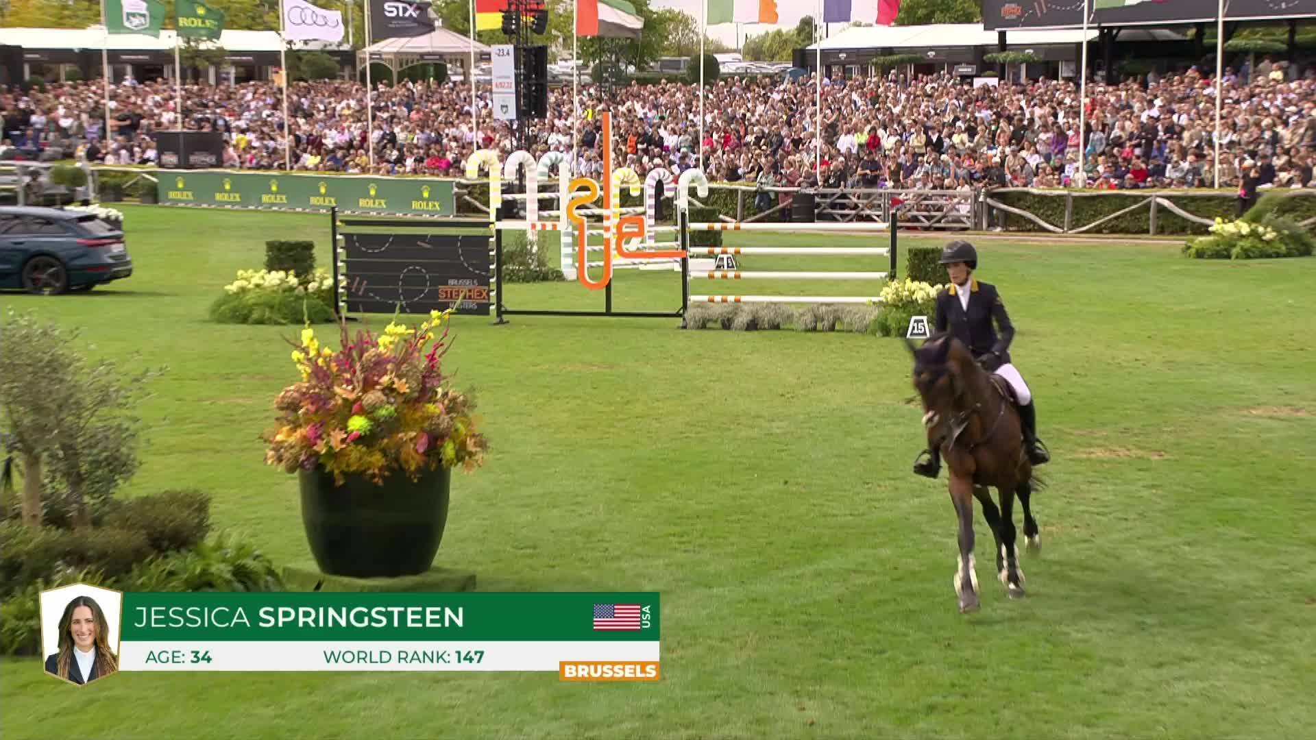 Jessica Springsteen avec Don Juan Van de Donkhoeve - CSIO 5* Bruxelles 2025 - Manche 1