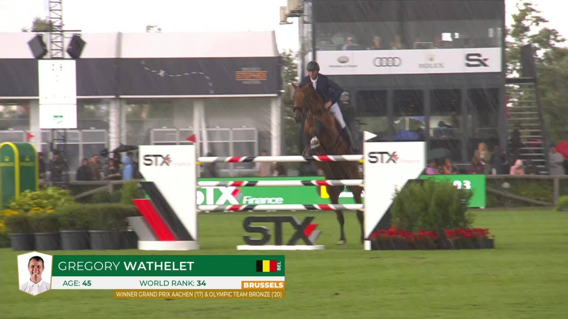 Gregory Wathelet avec Bond Jamesbond de Hay - CSIO 5* Bruxelles 2025 - Manche 1