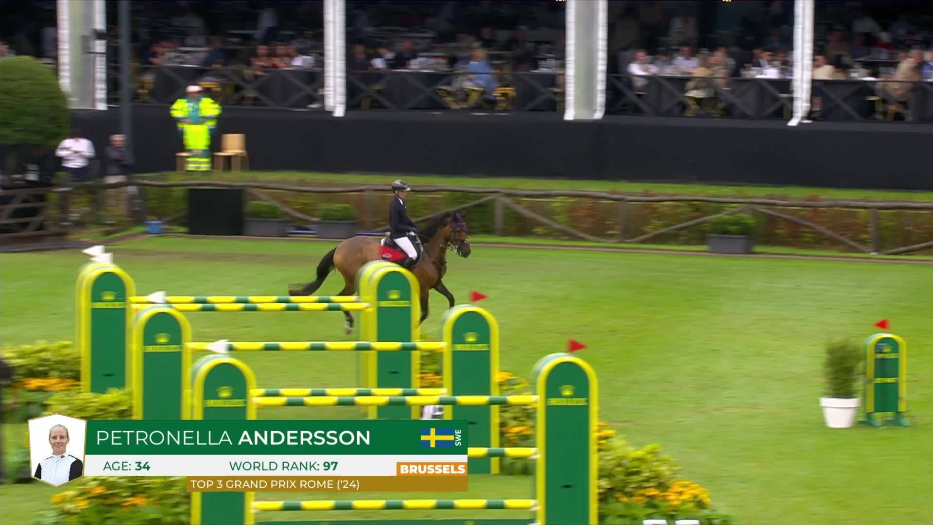 Petronella Andersson avec Olympke Van 'T Merelsnest - CSIO 5* Bruxelles 2025 - Manche 1