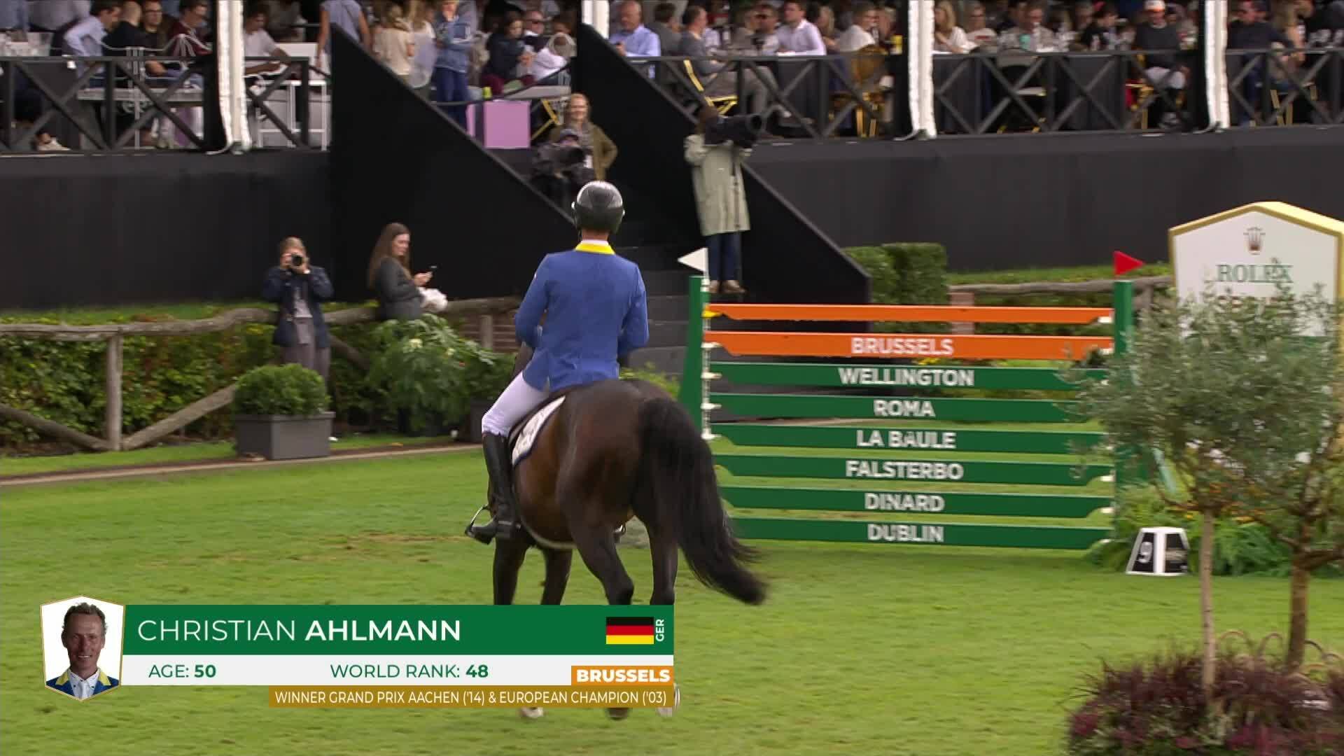 Christian Ahlmann avec Dourkhan Hero Z - CSIO 5* Bruxelles 2025 - Manche 1