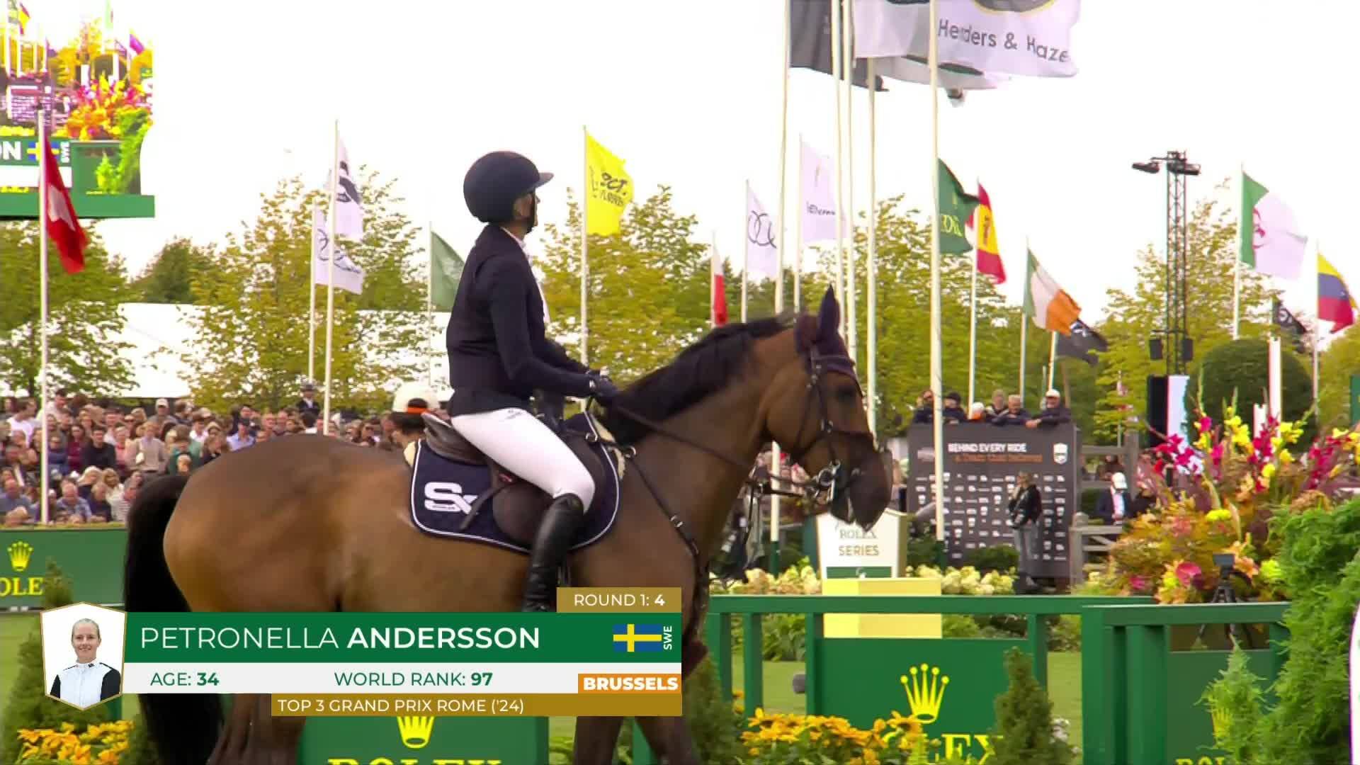Petronella Andersson avec Olympke Van 'T Merelsnest - CSIO 5* Bruxelles 2025 - Manche 2