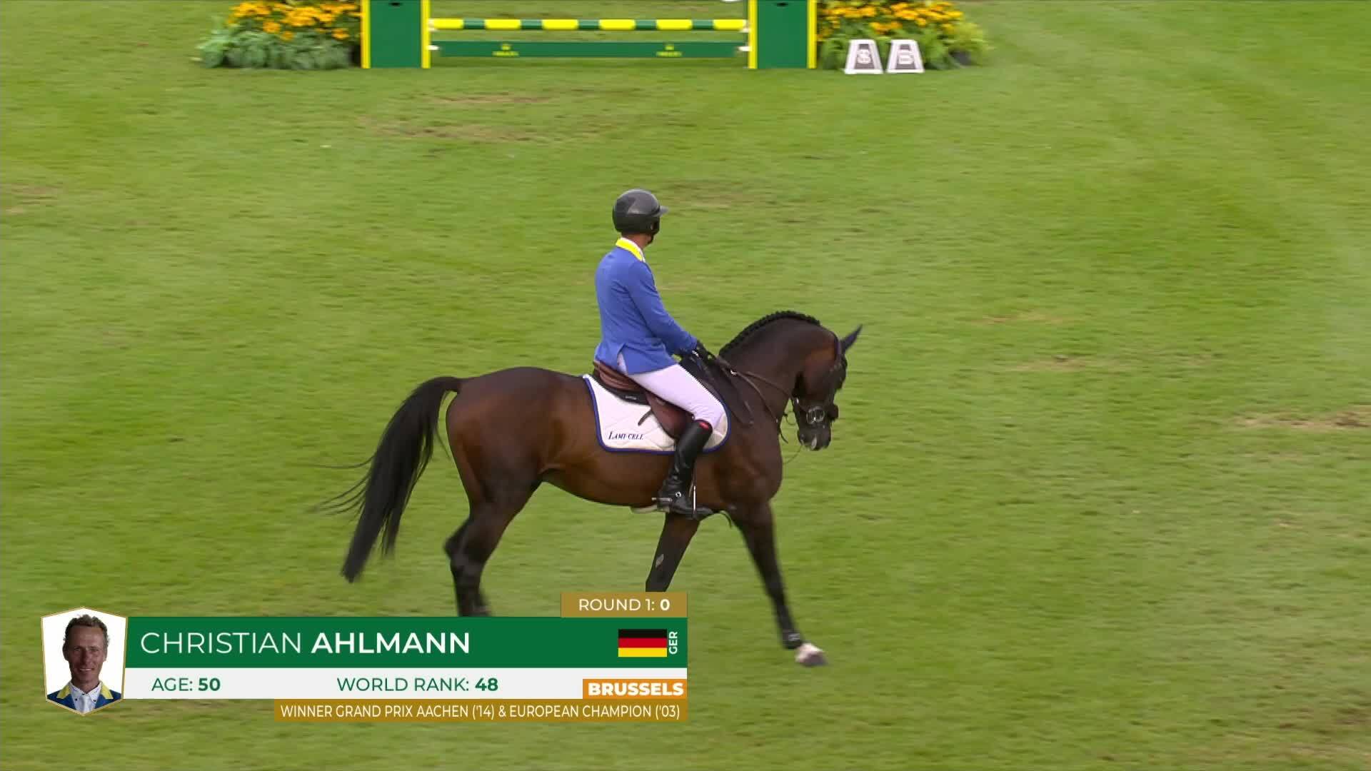 Christian Ahlmann avec Dourkhan Hero Z - CSIO 5* Bruxelles 2025 - Manche 2