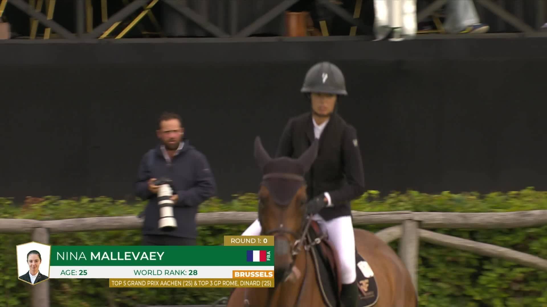 Nina Mallevaey avec Dynastie de Beaufour - CSIO 5* Bruxelles 2025 - Manche 2