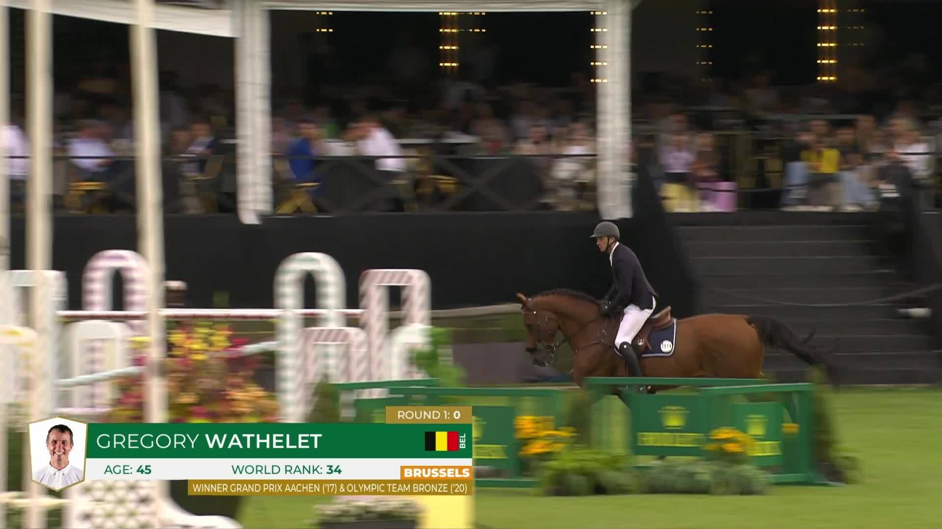 Gregory Wathelet avec Bond Jamesbond de Hay - CSIO 5* Bruxelles 2025 - Manche 2