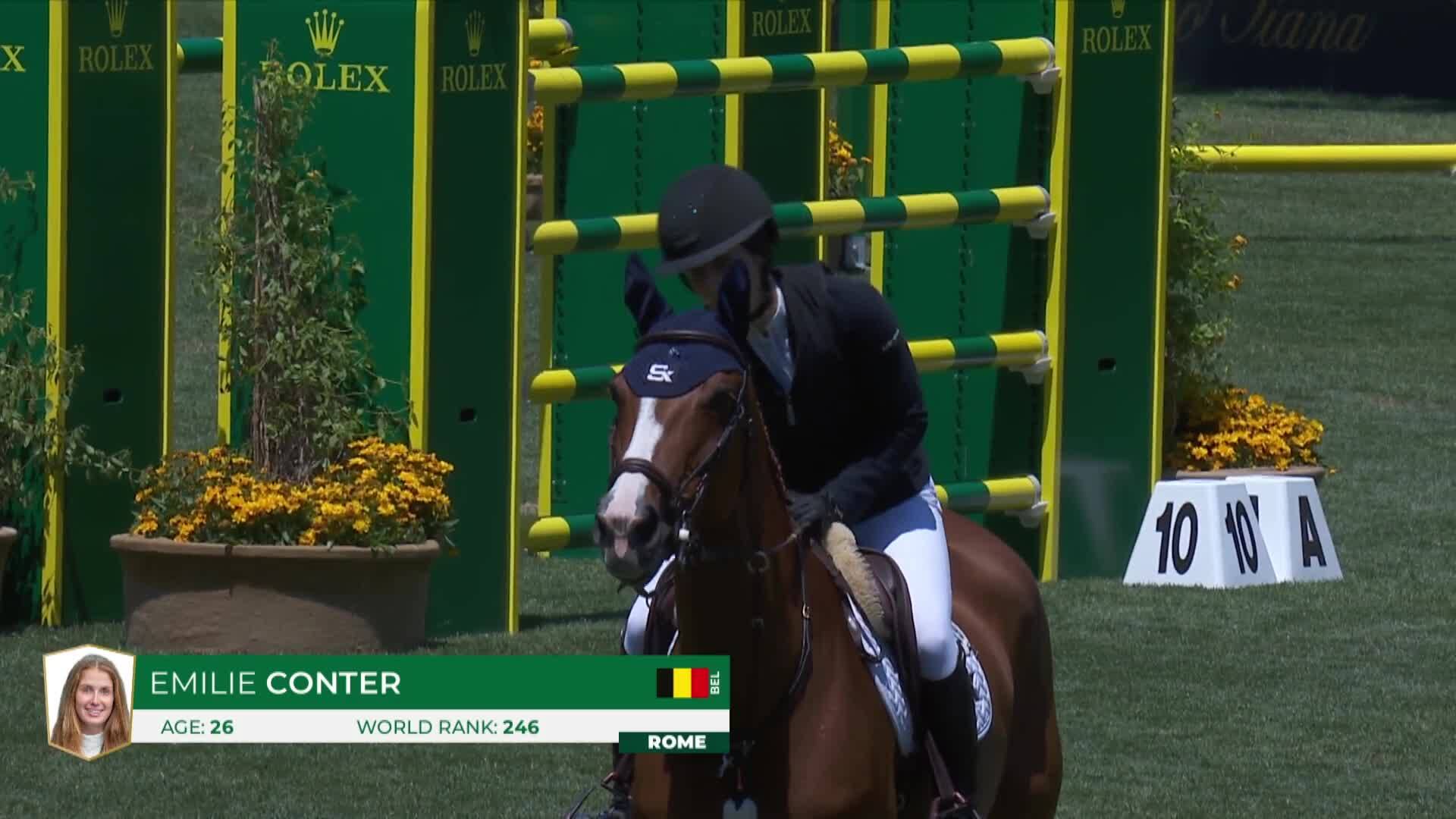 Emilie Conter with Portobella Van de Fruitkorf - CSIO 5* Rome 2026 - Round 1