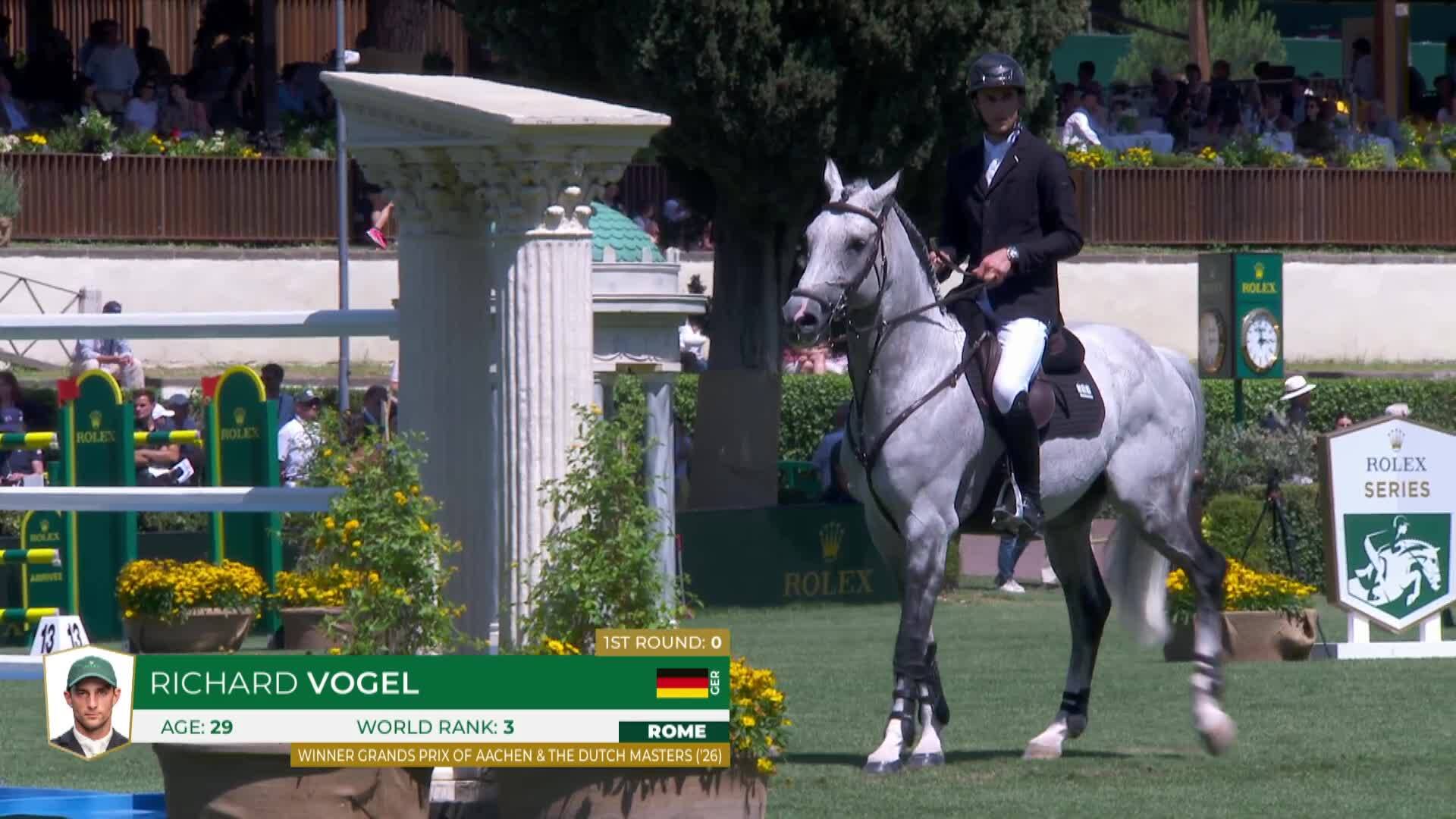 Richard Vogel with Cloudio - CSIO 5* Rome 2026 - Round 2