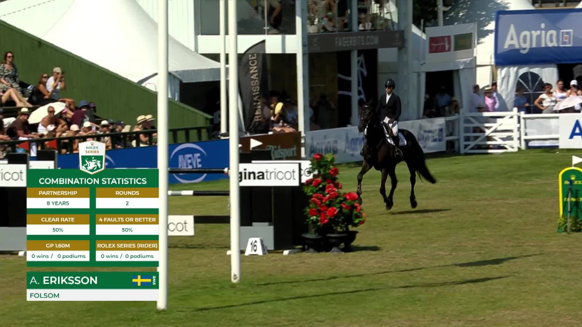 Amanda Eriksson avec Folsom - CSIO 5* Falsterbo 2026 - Manche 1