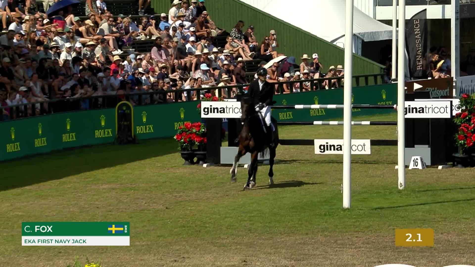 Carl-walter Fox with Eka First Navy Jack - CSIO 5* Falsterbo 2026 - Round 1