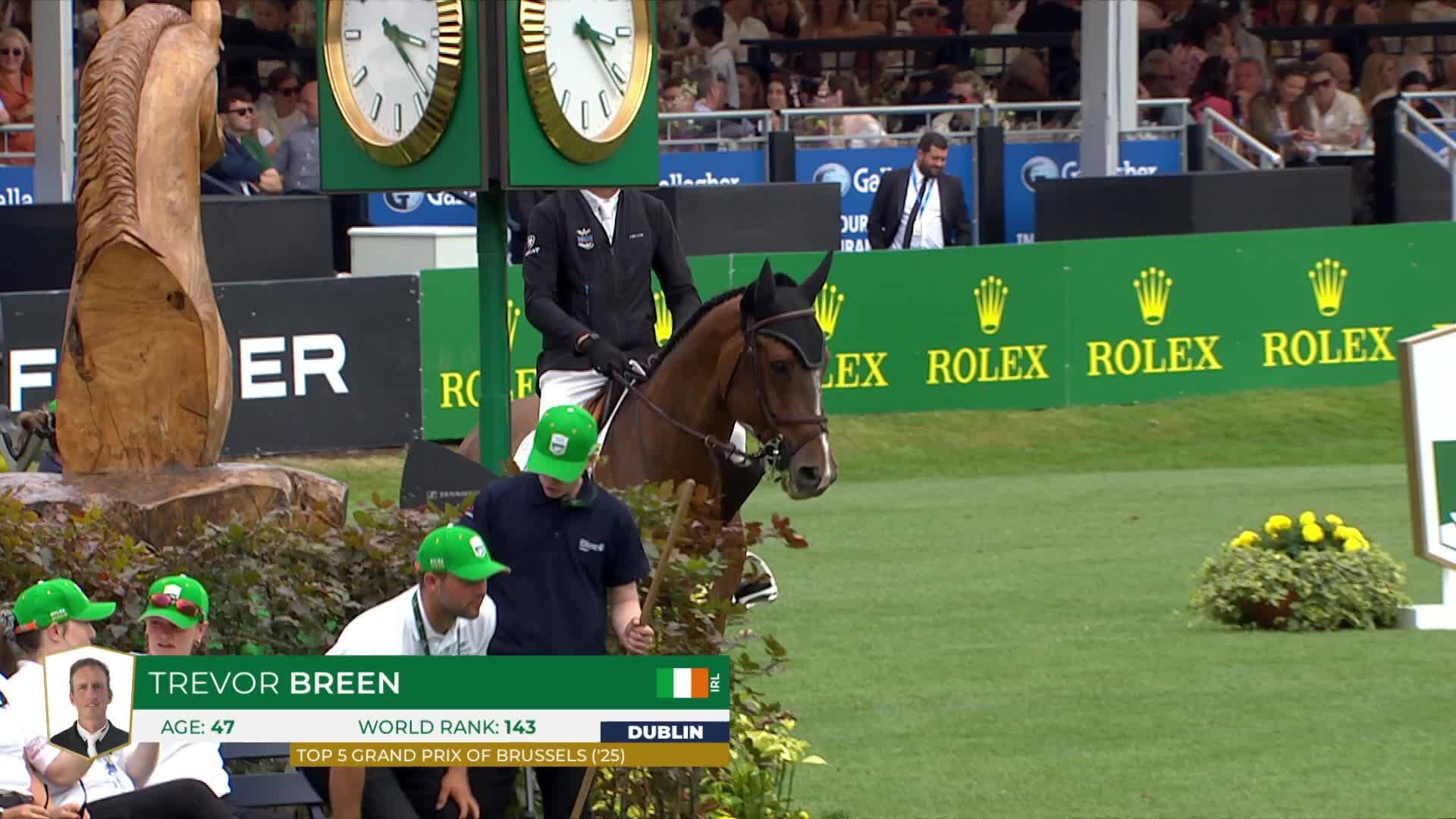 Trevor Breen avec Highland President - CSIO 5* Dublin 2026 - Manche 1