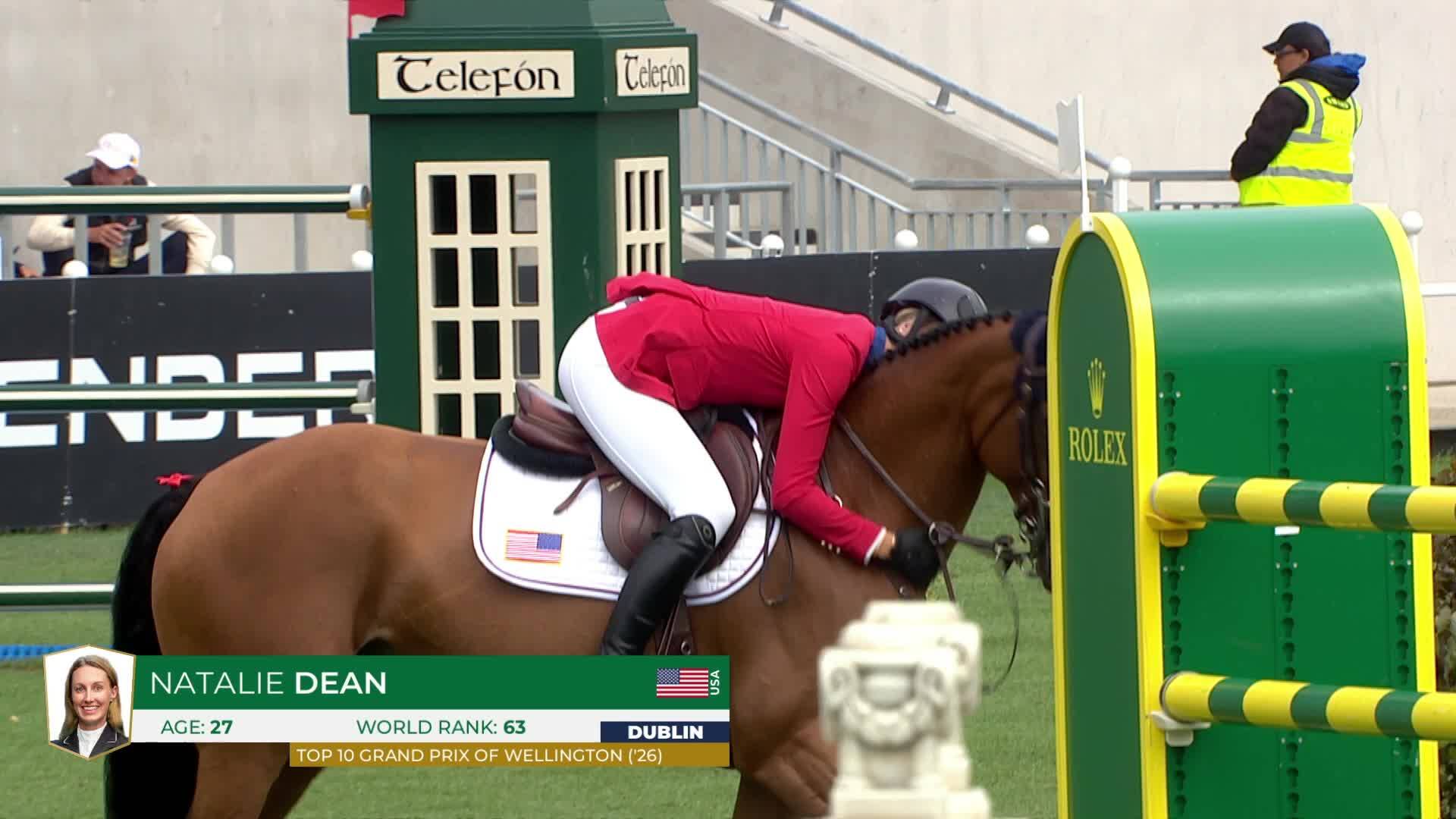 Natalie Dean avec Acota M - CSIO 5* Dublin 2026 - Manche 1
