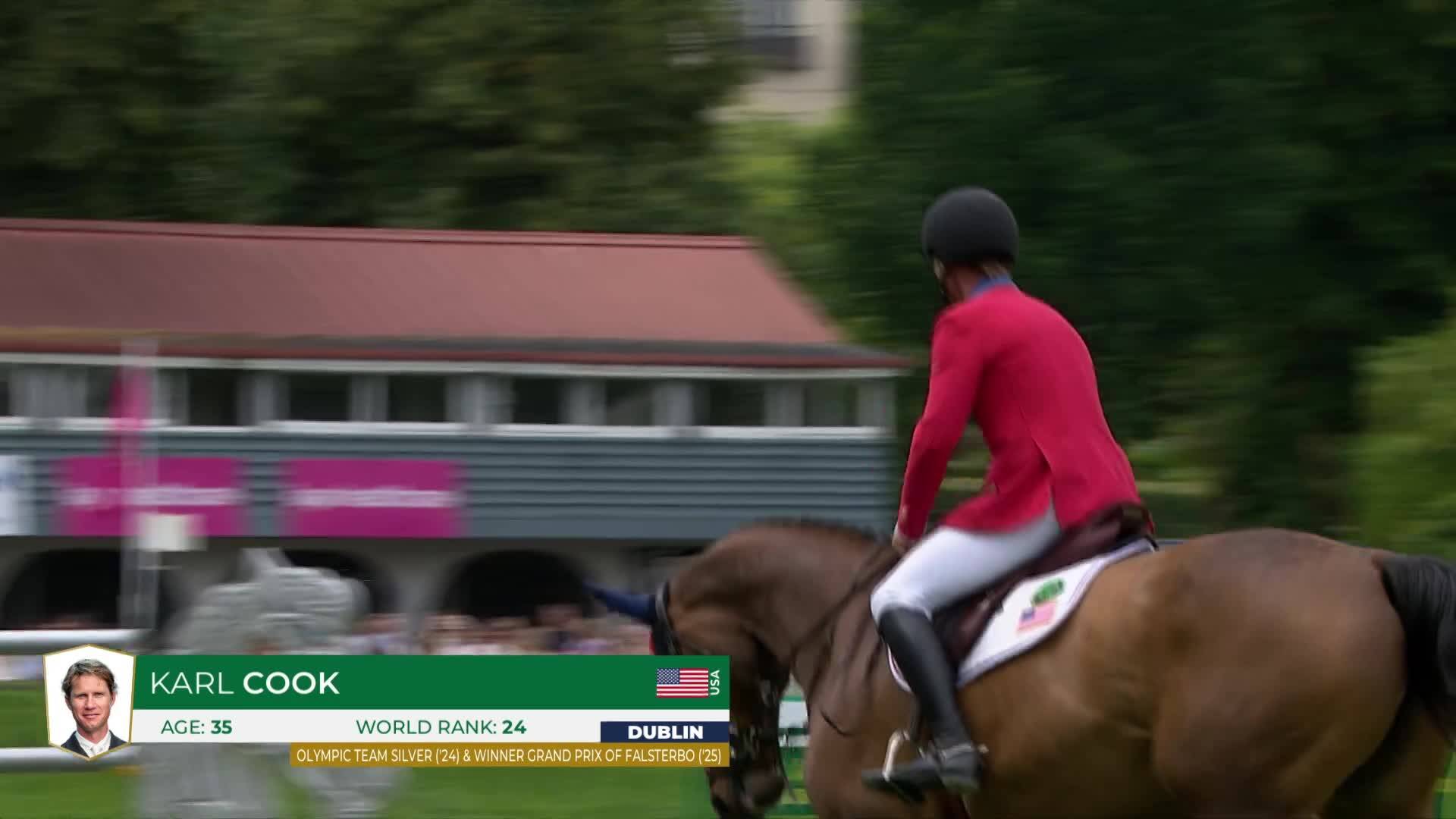 Karl Cook with Foxy de la Roque - CSIO 5* Dublin 2026 - Round 1