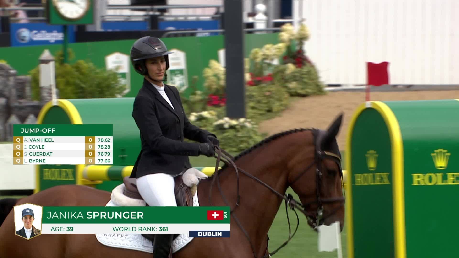 Janika Sprunger with Orelie - CSIO 5* Dublin 2026 - Round 1