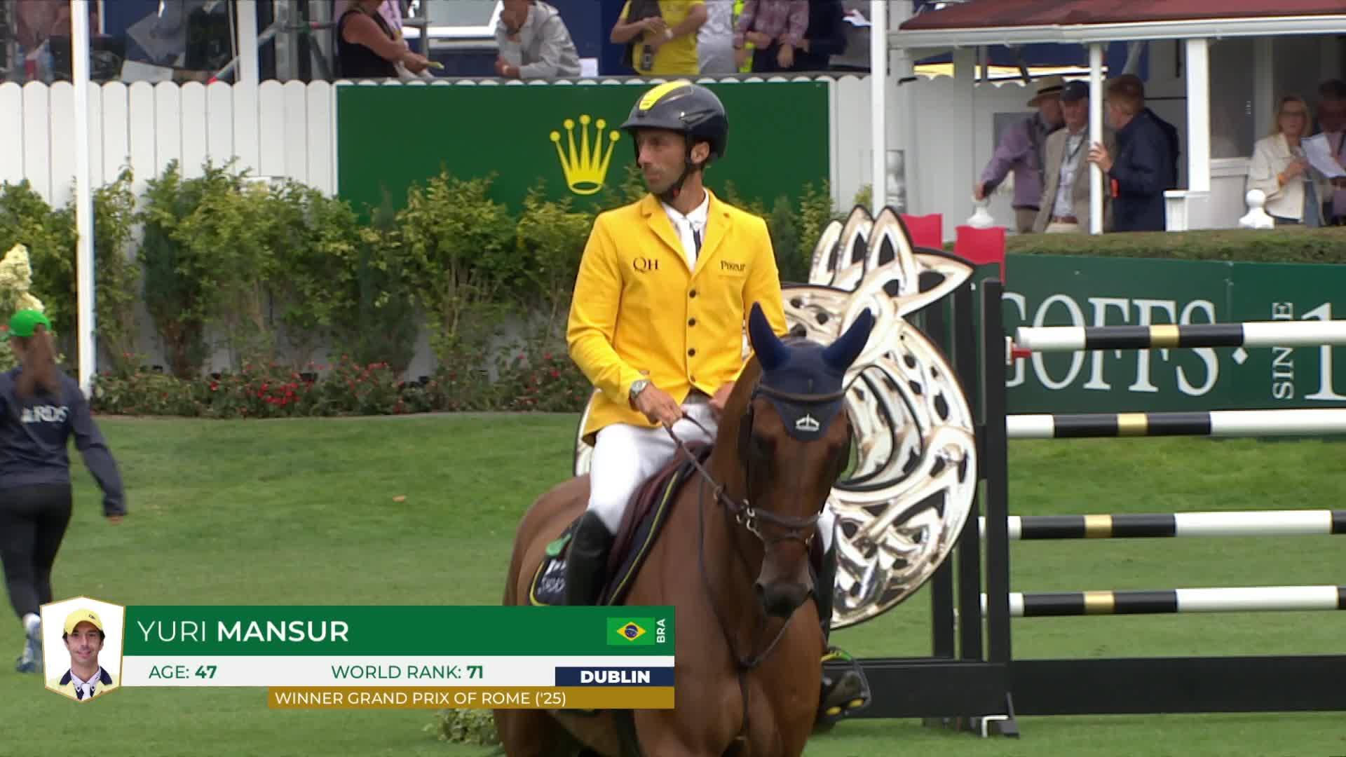 Yuri Mansur avec Mister Jup - CSIO 5* Dublin 2026 - Manche 1