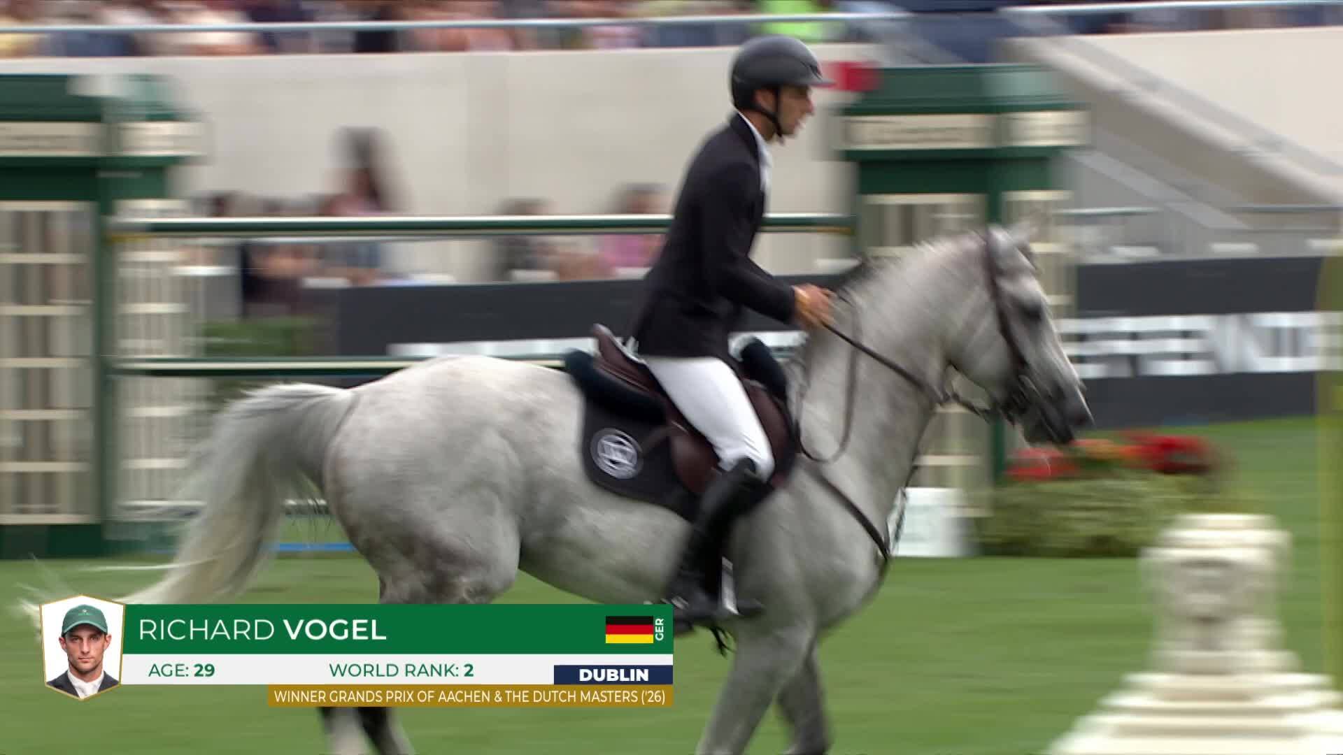Richard Vogel with Cloudio - CSIO 5* Dublin 2026 - Round 1