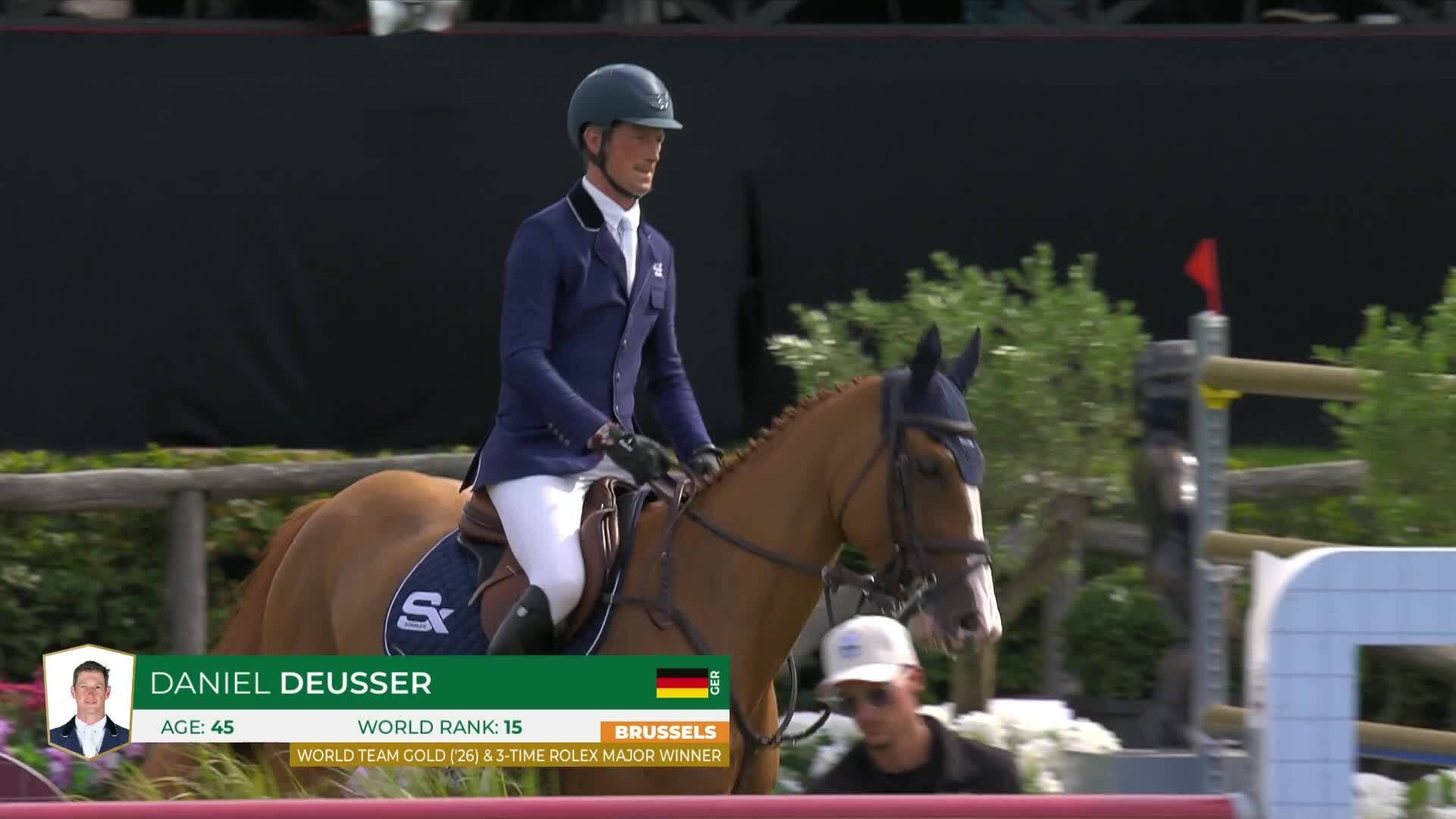 Daniel Deusser avec Pepita Van T Meulenhof Br - CSI 5* Bruxelles 2026 - Manche 1