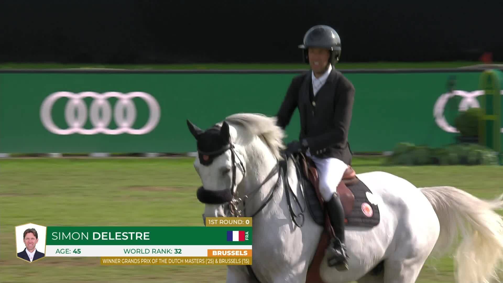 Simon Delestre avec Gatsby du Tillard - CSI 5* Bruxelles 2026 - Manche 2