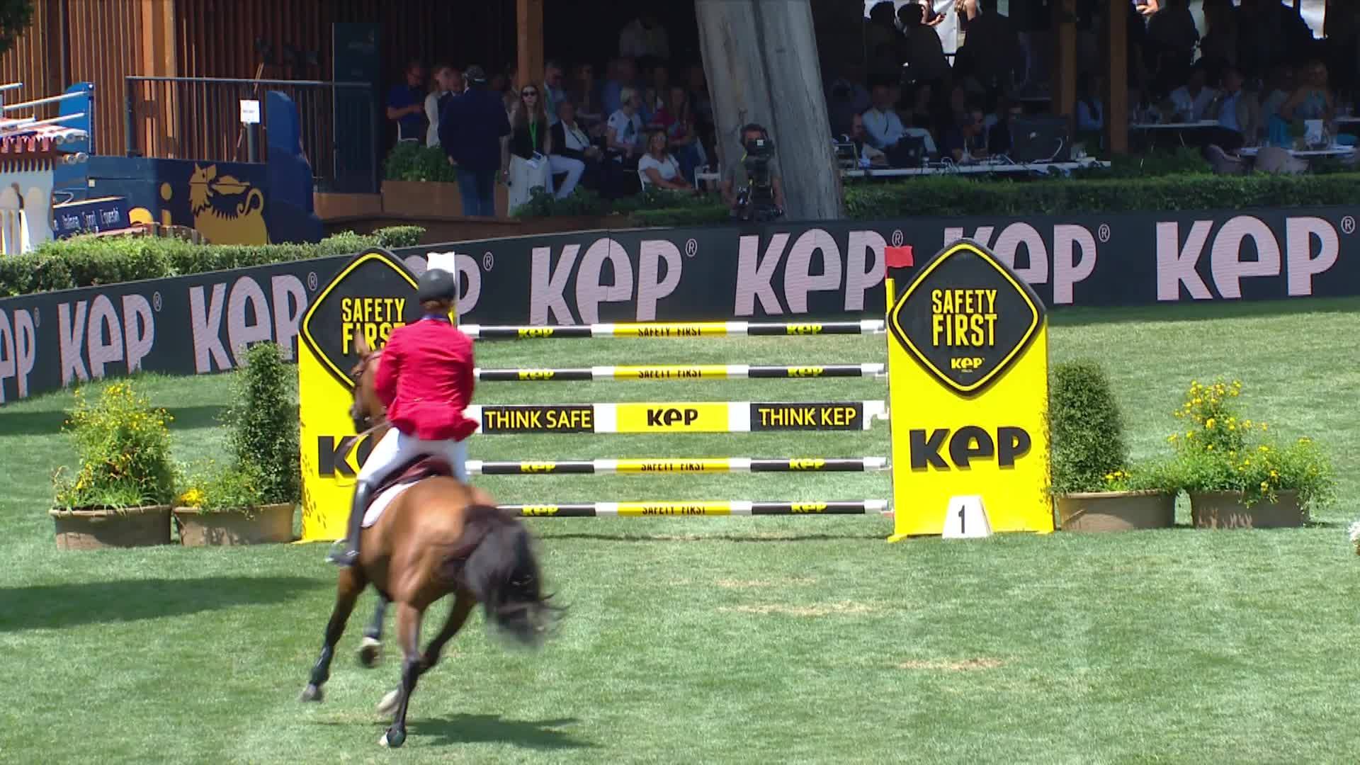 Karl Cook avec Caracole de la Roque - CSIO Rome - Piazza di Siena 2024 - Manche 1