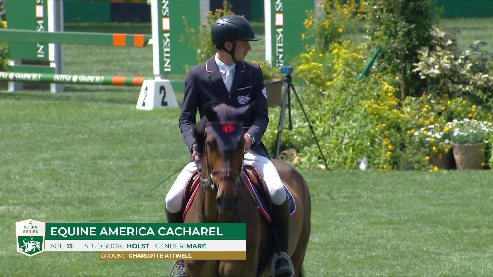 Joseph Stockdale avec Equine America Cacharel - CSIO Rome - Piazza di Siena 2024 - Manche 2