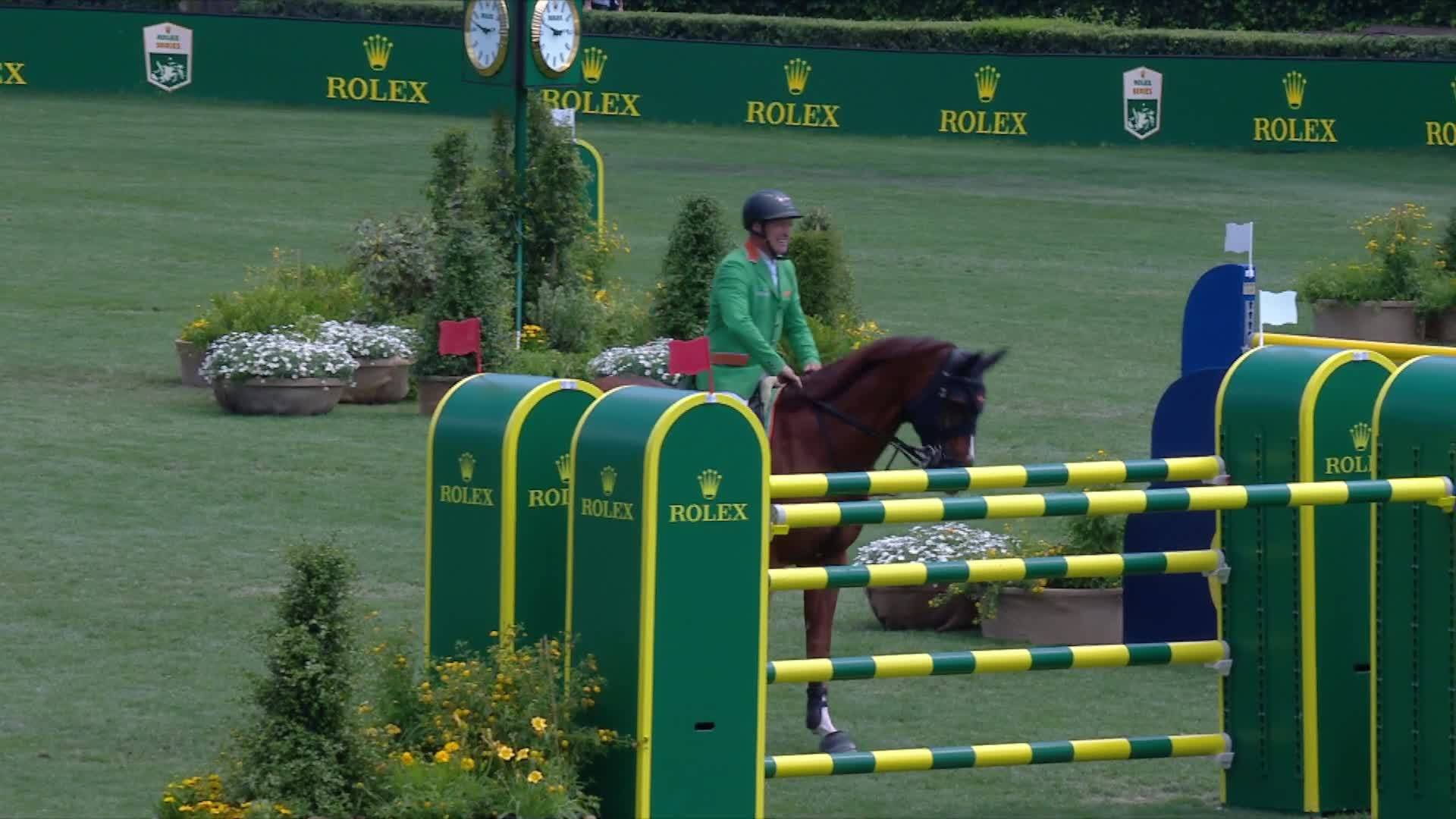 Gerfried Puck avec Equitron Naxcel V - CSIO Rome - Piazza di Siena 2024 - Manche 2