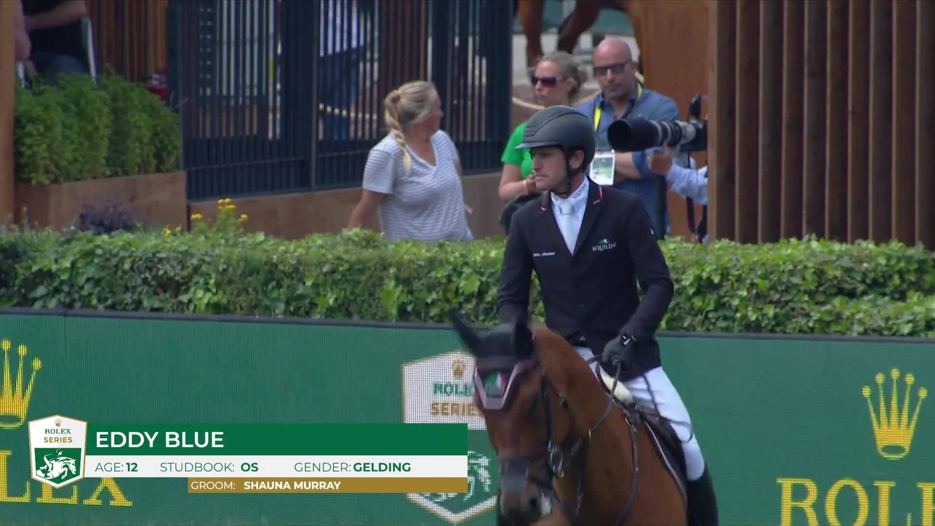 Darragh Kenny avec Eddy Blue - CSIO Rome - Piazza di Siena 2024 - Manche 2
