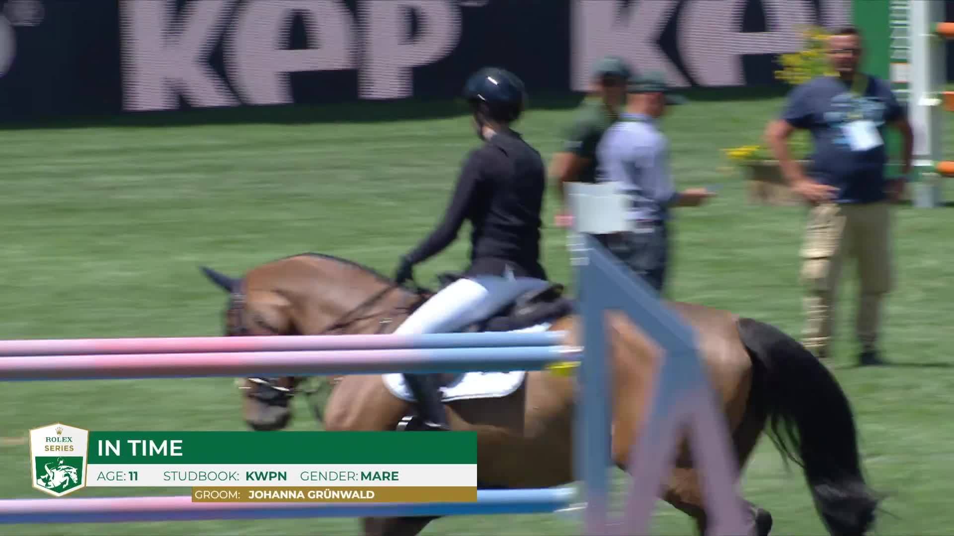 Kendra Claricia Brinkop avec In Time - CSIO Rome - Piazza di Siena 2024 - Manche 1