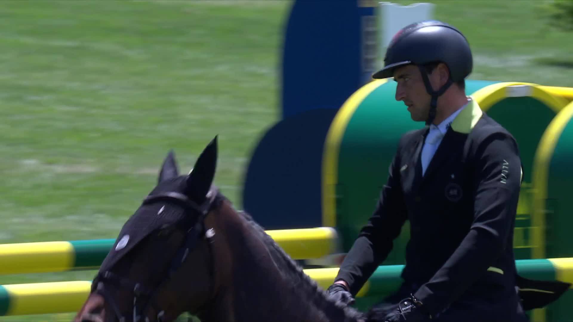 Michael Duffy avec Calypso de Beaufour - Brussels Stephex Masters 2024 - Manche 1